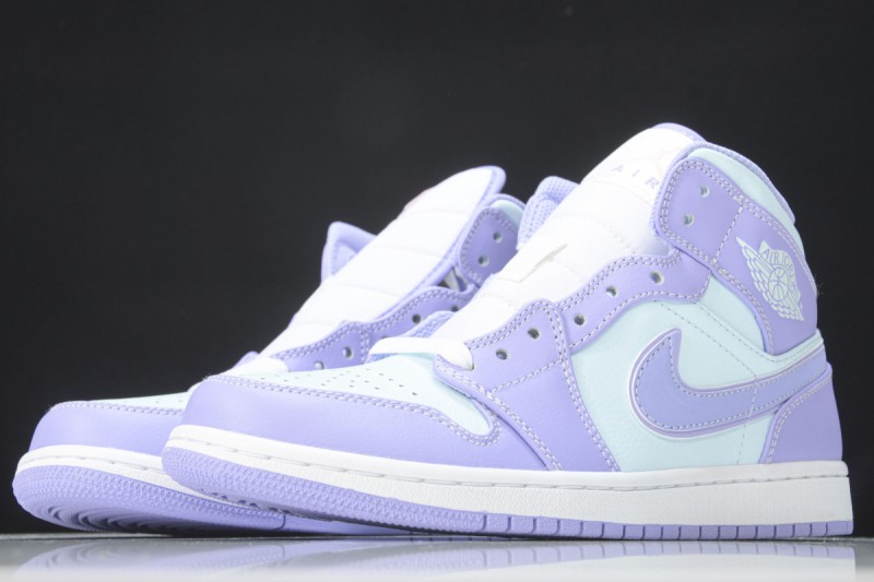 Jordan 1 Mid Purple Aqua