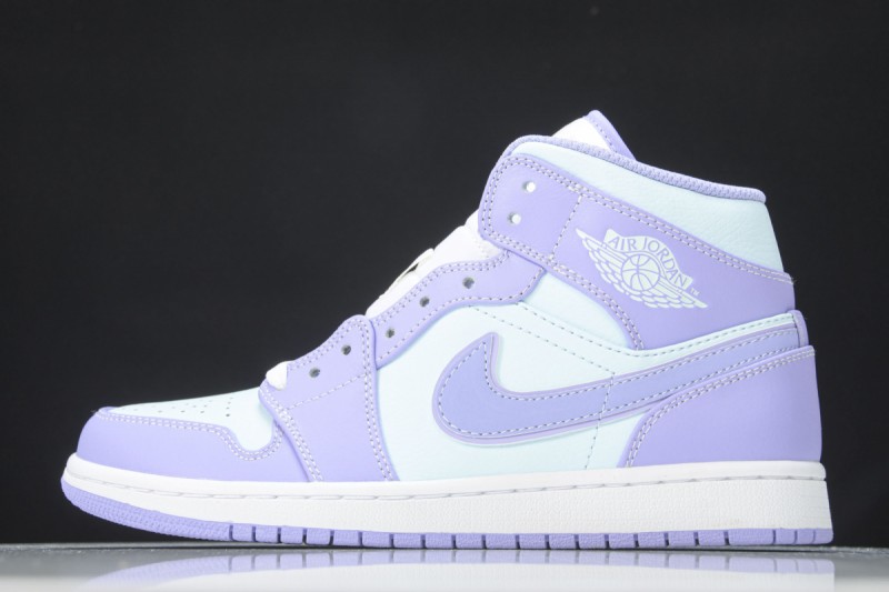 Jordan 1 Mid Purple Aqua