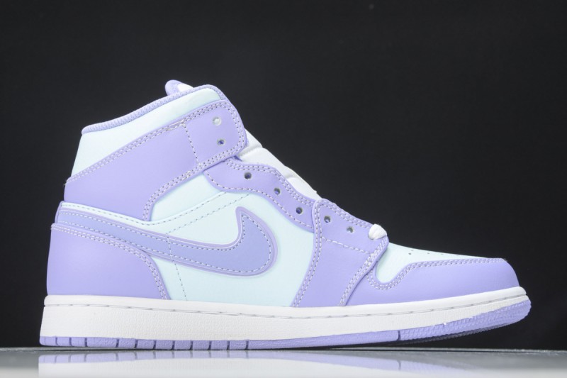 Jordan 1 Mid Purple Aqua