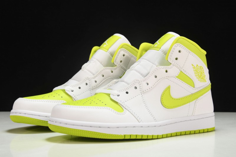 Jordan 1 Mid White Lime