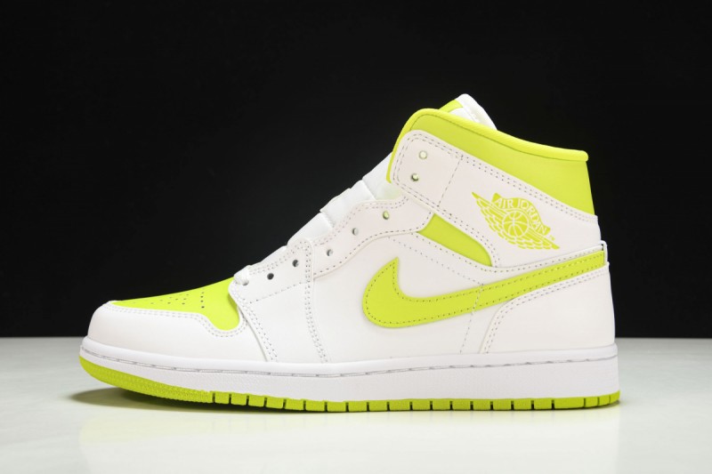 Jordan 1 Mid White Lime