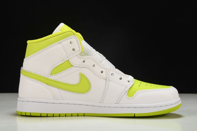 Jordan 1 Mid White Lime