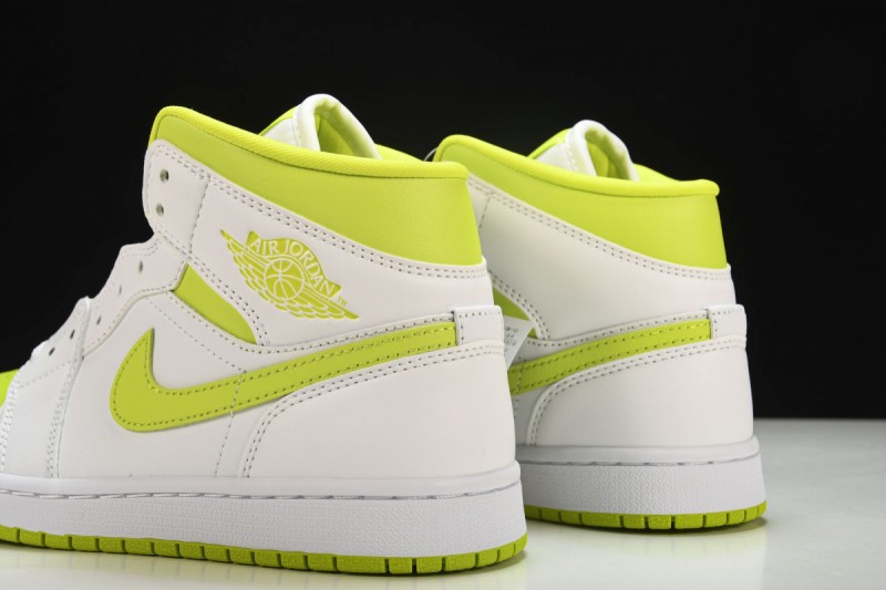 Jordan 1 Mid White Lime