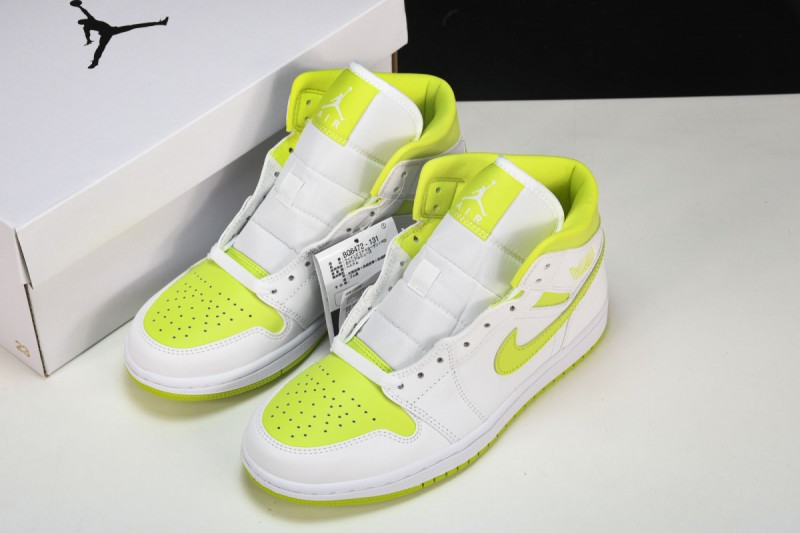 Jordan 1 Mid White Lime