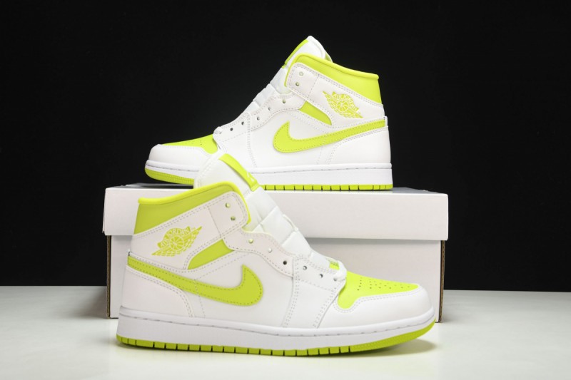 Jordan 1 Mid White Lime