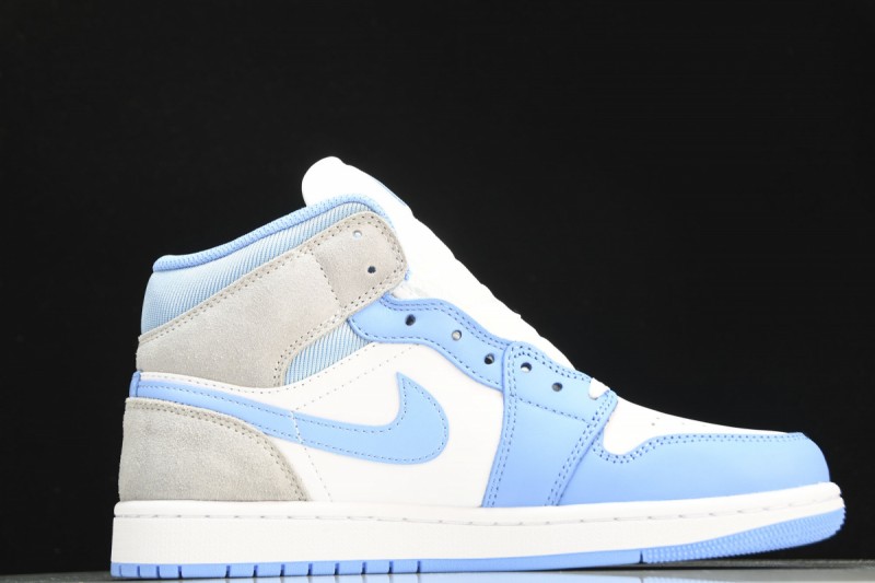 Jordan 1 Mid University Blue Grey