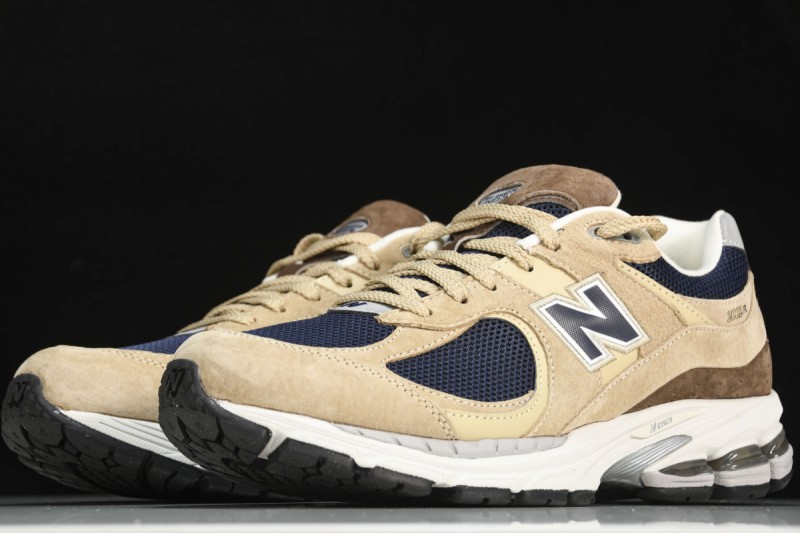 New Balance 2002R Beige Navy Blue