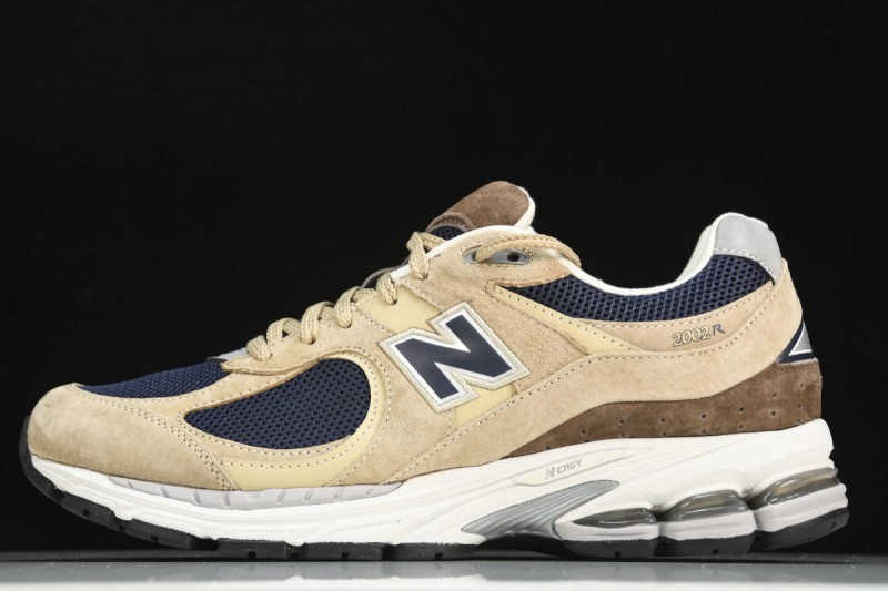 New Balance 2002R Beige Navy Blue