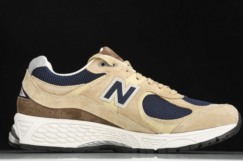 New Balance 2002R Beige Navy Blue