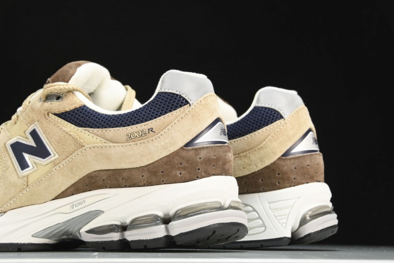 New Balance 2002R Beige Navy Blue