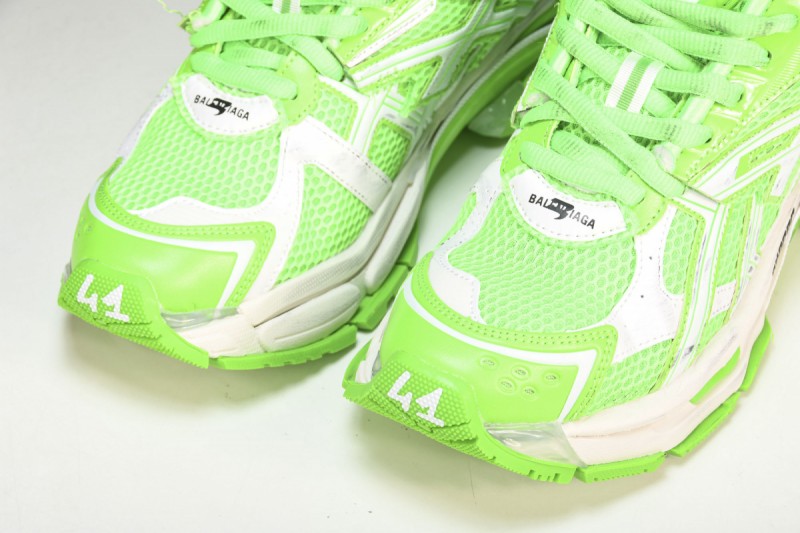 Balenciaga Runner Sneakers in Fluo Green/White