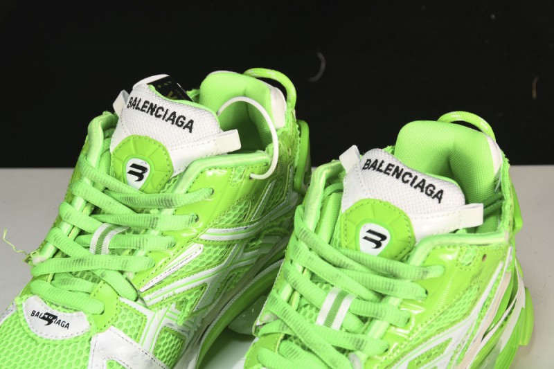 Balenciaga Runner Sneakers in Fluo Green/White