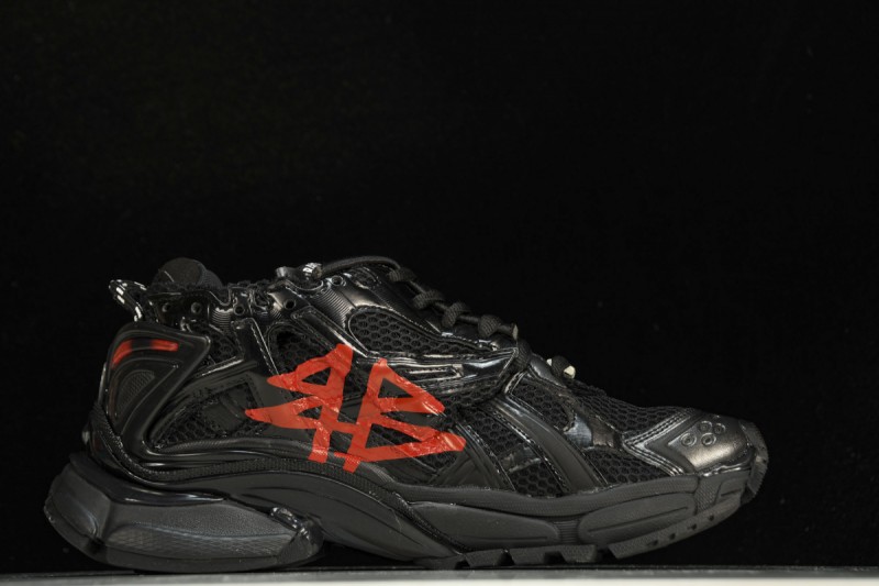 Balenciaga Runner Graffiti Trainers in Black