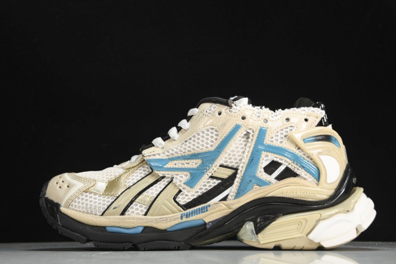 Balenciaga Runner Sneaker Beige/Blue