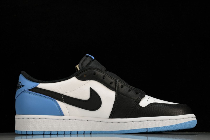 Jordan 1 Retro Low OG Black Dark Powder Blue