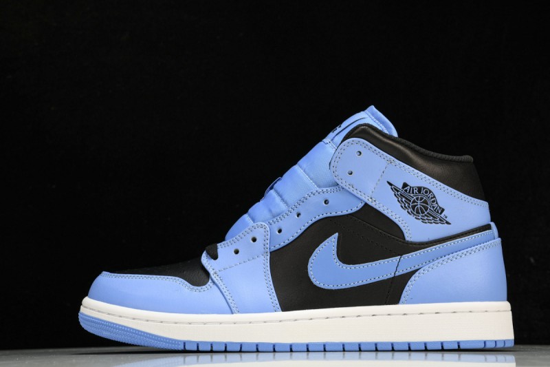 Jordan 1 Mid University Blue Black