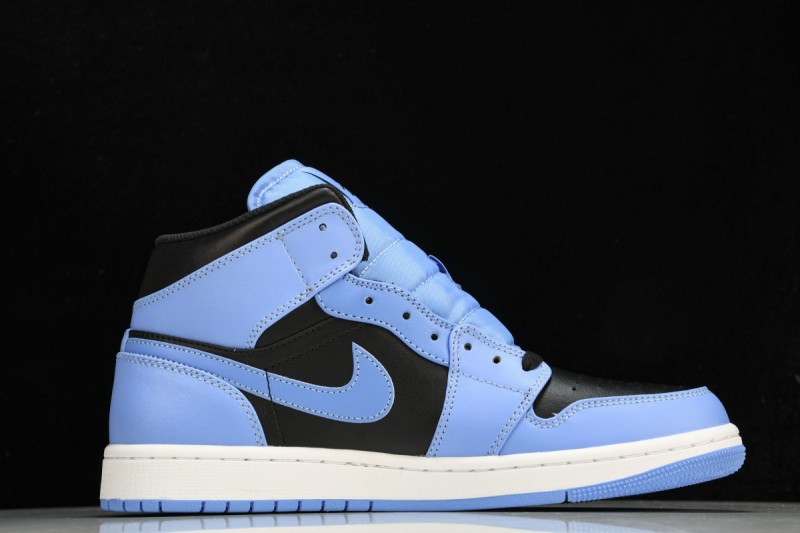 Jordan 1 Mid University Blue Black