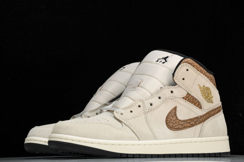 Jordan 1 Mid SE Brown Elephant