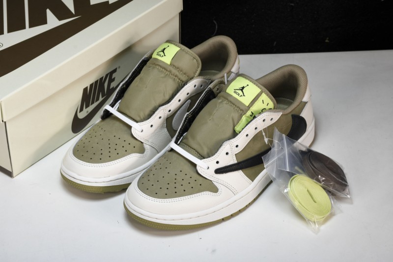 Jordan 1 Retro Low Golf Travis Scott Neutral Olive