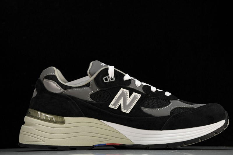 New Balance 992 Black Grey Suede