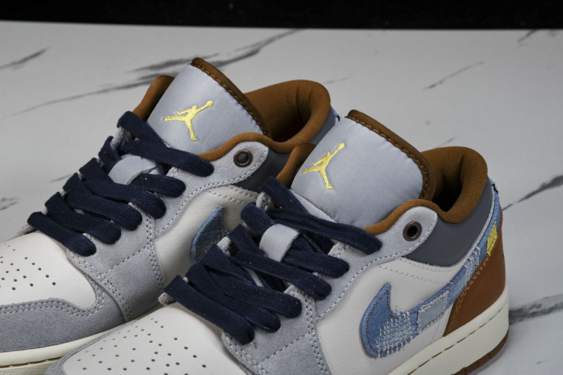 Jordan 1 Low SE Phantom Repaired Denim Swoosh