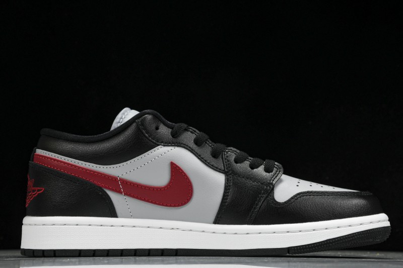 Jordan 1 Low Wolf Grey Gym Red